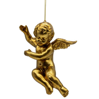 GOLD CHERUB HANGING RIGHT - 38CM