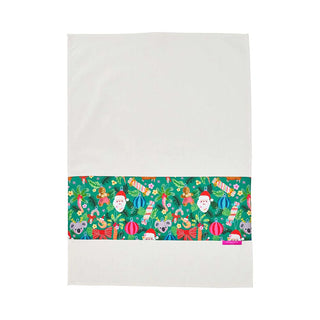 TEA TOWEL - DECK THE PALM