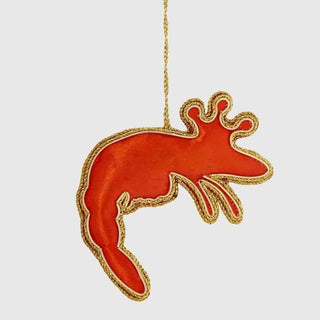 KING PRAWN SEQUIN TREE DECORATION