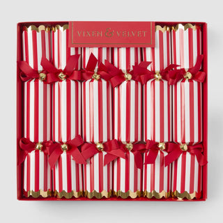 CANDY CANE RED STRIPE CRACKERS