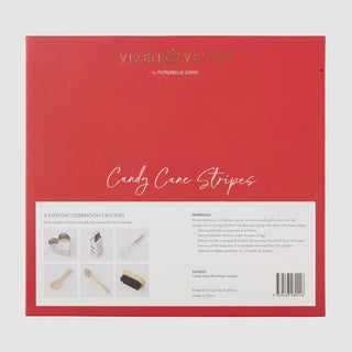 CANDY CANE RED STRIPE CRACKERS