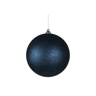 NAVY GLITTER BAUBLE - 20CM