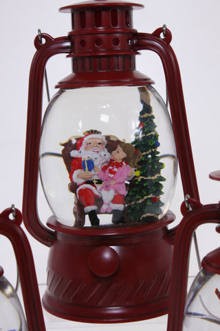 RED LANTERN SMALL - LED GLITTER GLOBE