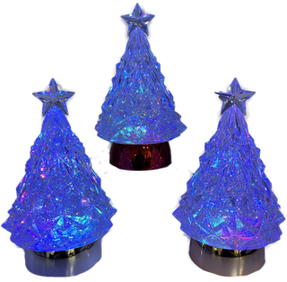 CHRISTMAS TREE WATER GLOBE RGB