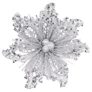 SILVER OUTLINE POINSETTIA