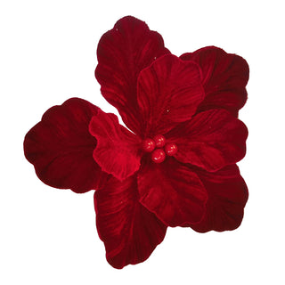 RED VELVET MAGNOLIA WITH BERRY  - CLIP ON