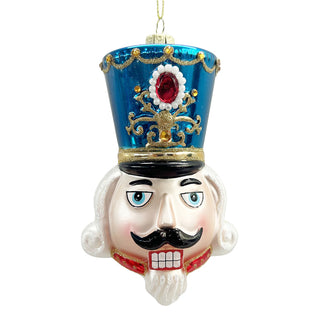 NUTCRACKER HEAD BLUE - GLASS