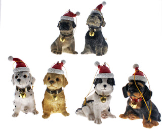 CHRISTMAS DOG HANGING ORNAMENT