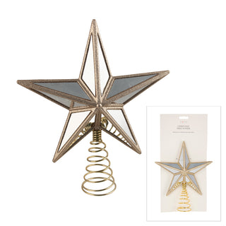 GOLD MIRROR 5 POINT TREE TOPPPER