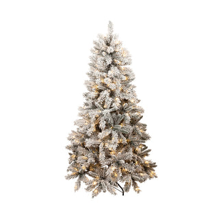 THREDBO FLOCKED TREE W/260 LED 180CM