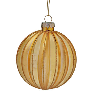 GOLD GLASS STRIPE W MATTE & GLOSS FINISH - 8CM