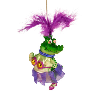 QUIRKY GLASS CROCODILE BALLERINA