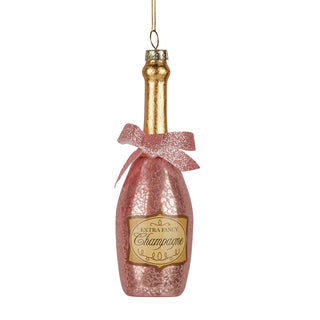 PINK FANCY CHAMPAGNE BOTTLE - GLASS