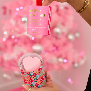 SHOWER GIFT SET - FESTIVE - 3PC