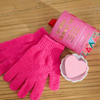 SHOWER GIFT SET - FESTIVE - 3PC