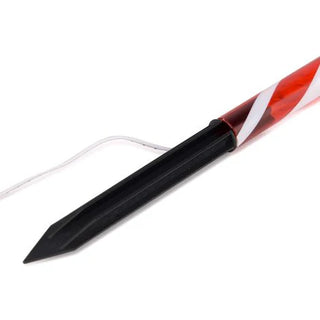 SOLAR POWER SET OF 4 SMALL CANDY CANE - RED & WHITE