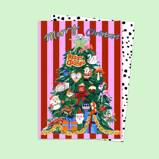 MERRY CHRISTMAS TREE CHRISTMAS CARD