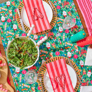 COTTEN TABLE CLOTH - DECK THE PALMS - 140CM x 300CM