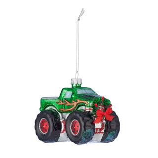 MONSTER TRUCK ORNAMENT - GLASS