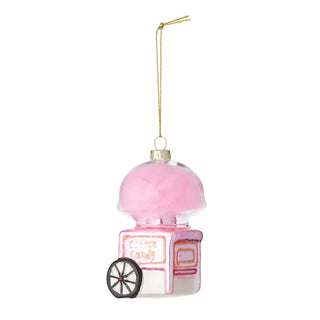 COTTON CANDY ORNAMENT - GLASS