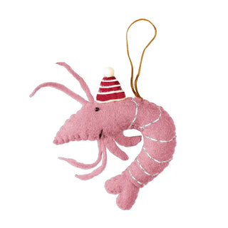 PRAWN W HAT ORNAMENT - FELT