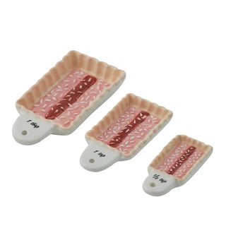TUCKER CERAMIC MEASURING SPOONS - SET OF 3