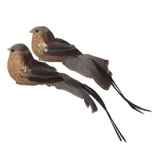 NATURAL COPPER BIRD CLIP ON