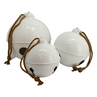 WHITE SET OF 3 BELLS