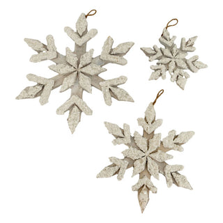 WHITE SNOWFLAKES – SET OF 3