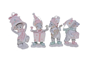 CHRISTMAS MICE HANGING ORNAMENT - 4 VARIANTS