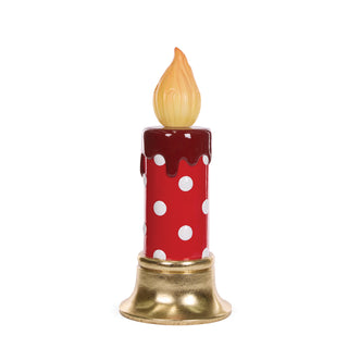 LED RED POLKA DOT CANDLE - 54.5CM