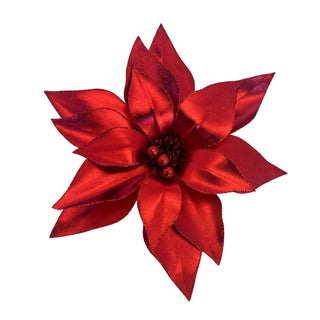 RED METALLIC POINSETTIA