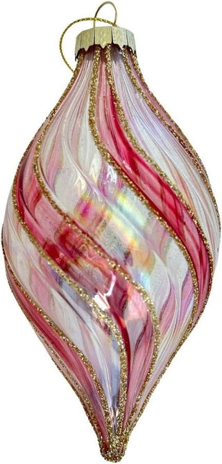 CLEAR PINK SLEEK DROP - GLASS
