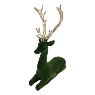 GREEN GOLD SITTING DEER