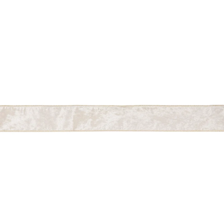 6.3 CM WHITE VELVET RIBBON