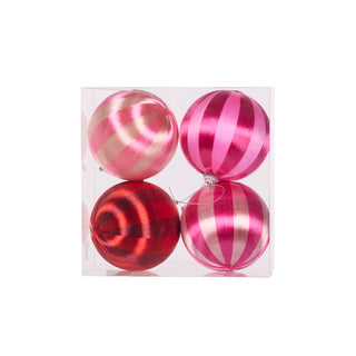 PINK JOY SILK BAUBLES - 4PK