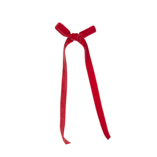 RED VELVET SKINNY BOWS - 6PK