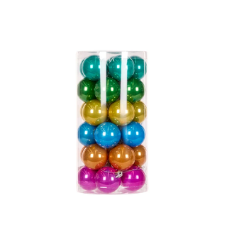 SET OF 30 - 5 CM CANDY JOY PEARL BAUBLES