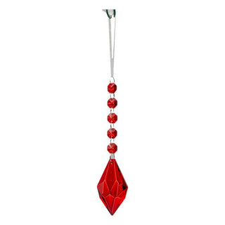 RED DIAMOND CRYSTAL DROP - 17CM