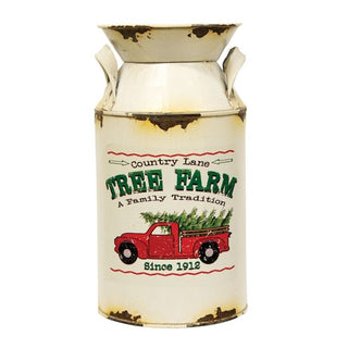 WHITE MILK METAL BUCKET
