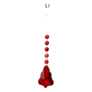 TREE RED CRYSTAL DROP - 18CM