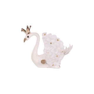 WHITE FEATHER SWAN - CLIP ON
