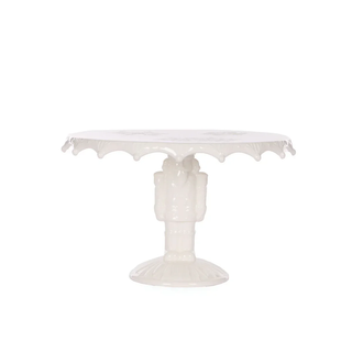 27 CM WHITE NUTCRACKER CAKE STAND
