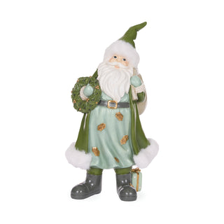 WOODLAND FOREST SANTA WITH WREATH