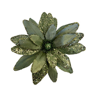 SAGE GLITTER POINSETTIA