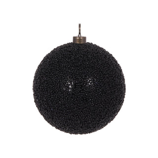 BLACK CAVIAR BAUBLE - 10CM