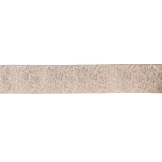 10 CM DUSTY PINK AND CHAMPAGNE FLORAL RIBBON