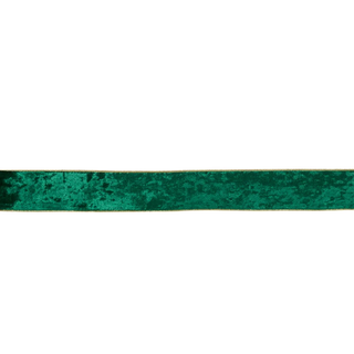 6.3 CM EMERALD GREEN VELVET RIBBON