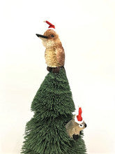 AUSSIE CHRISTMAS DECORATION - LARGE TREE - 3 x KOALA 1 x KOOKABURRA