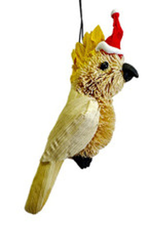 AUSSIE CHRISTMAS HANGING ORNAMENT - COCKATOO 7-9CM